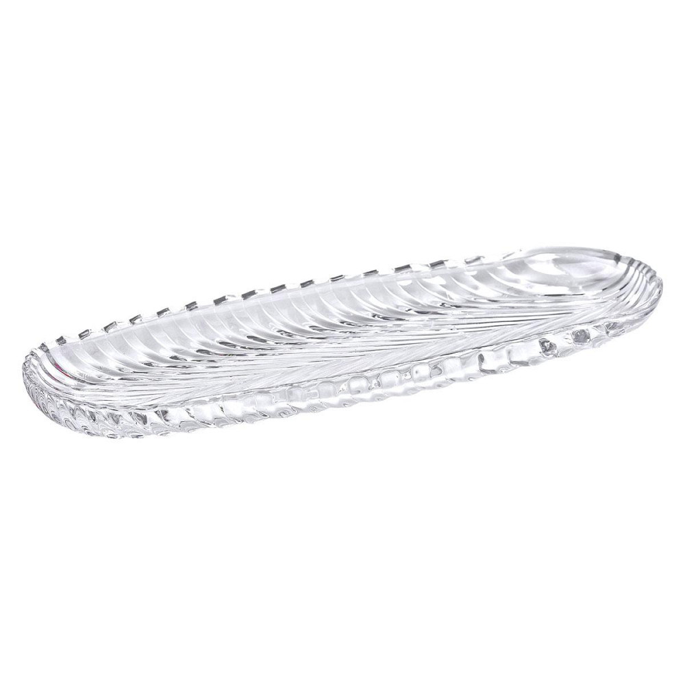 Блюдо сервировочное 39х13.5х2.5 см стеклянное для закусок канапе фруктов HP-YH-13 Киев - изображение 6