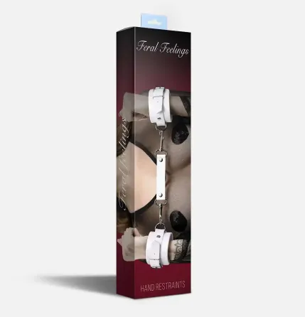 Наручники Feral Feelings - Hand Restraints White, натуральна шкіра Львов