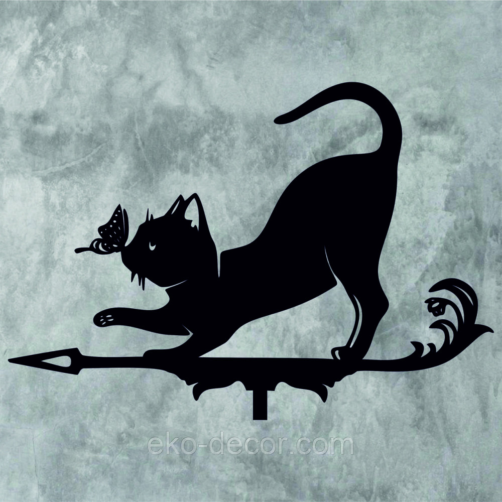 Декоративное настенное Панно «Кот» Декор на стену 110*76 см, Черный Киев - изображение 6