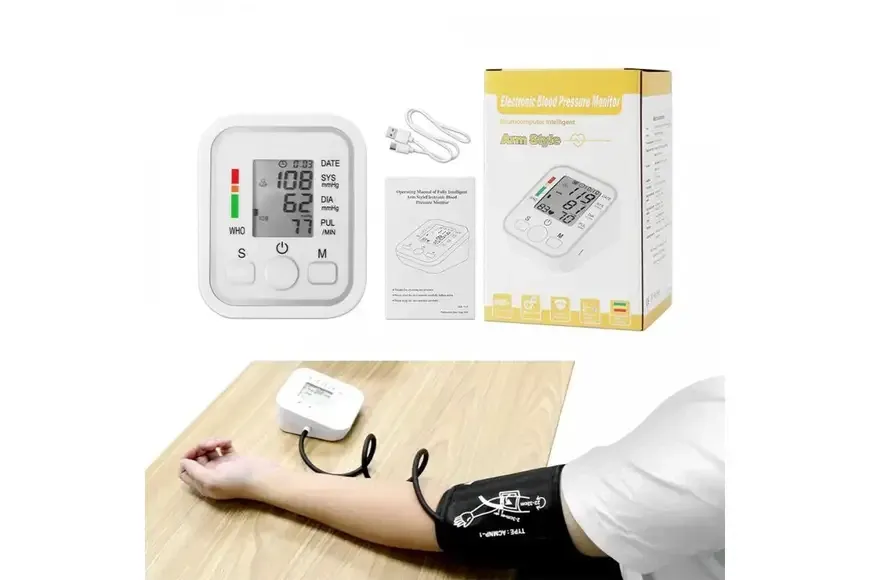 Тонометр  с манжетой  Автоматический Arm Style B02R, память на 99 измерений,работа от батареек Одесса - изображение 2