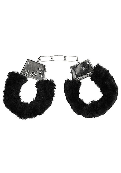 Наручники - Ouch! Beginner's Handcuffs Furry Black Sex Aura Київ - фото 1