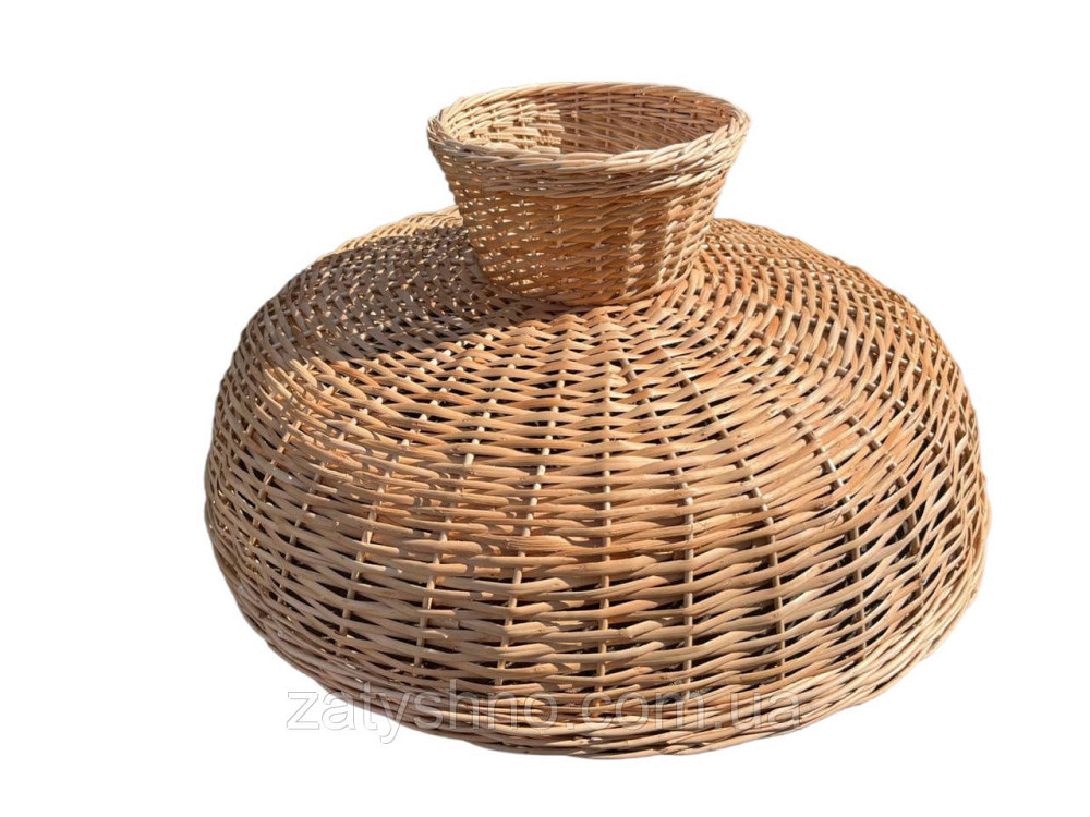 Люстра плетена широка кругла з лози Київ - фото 4