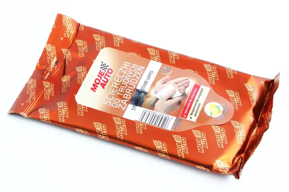 Серветки вологі Moje Auto для складних забруднень Лімон (24 шт). Вінниця - фото 1