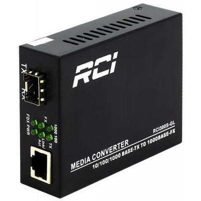 Медиаконвертер RCI 1G, SFP slot, RJ45, standart size metal case (RCI300S-GL) Винница - изображение 2