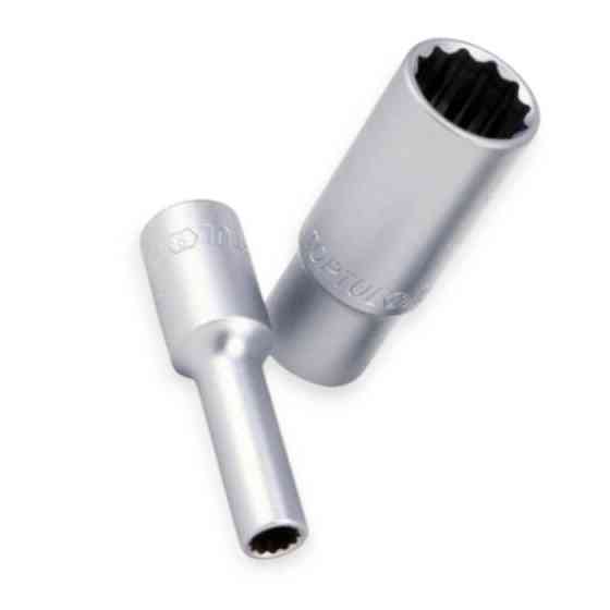 Головка торцевая двенадцатигранная удлиненная 1/2 15мм CrV Мукачево