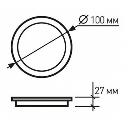 Світильник Eurolamp LED Glass Downlight 6W 500Lm 3000K (LED-DLR-6/3(glass)) Вінниця - фото 3