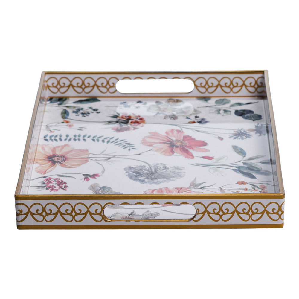 Набір прямокутних підносів для подачі їжі 2 (шт) 40×30×4 (см) гарні декоративні таці для кухні, у ліжко, на стіл HP-HK-19 Коломия - фото 3