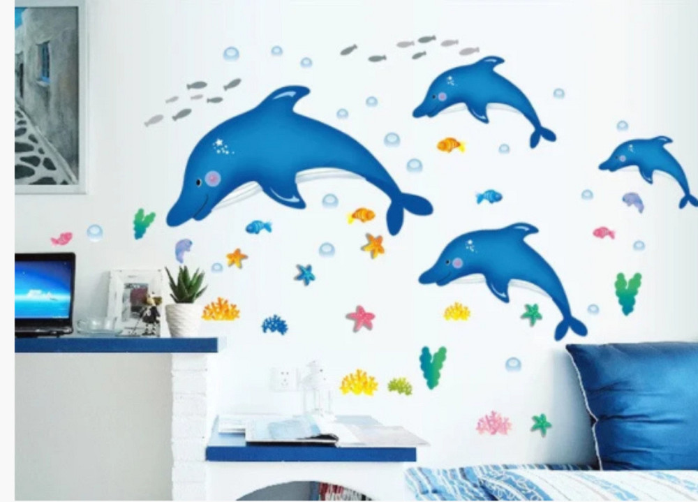 Наклейка интерьерная Дельфины Киев - изображение 4