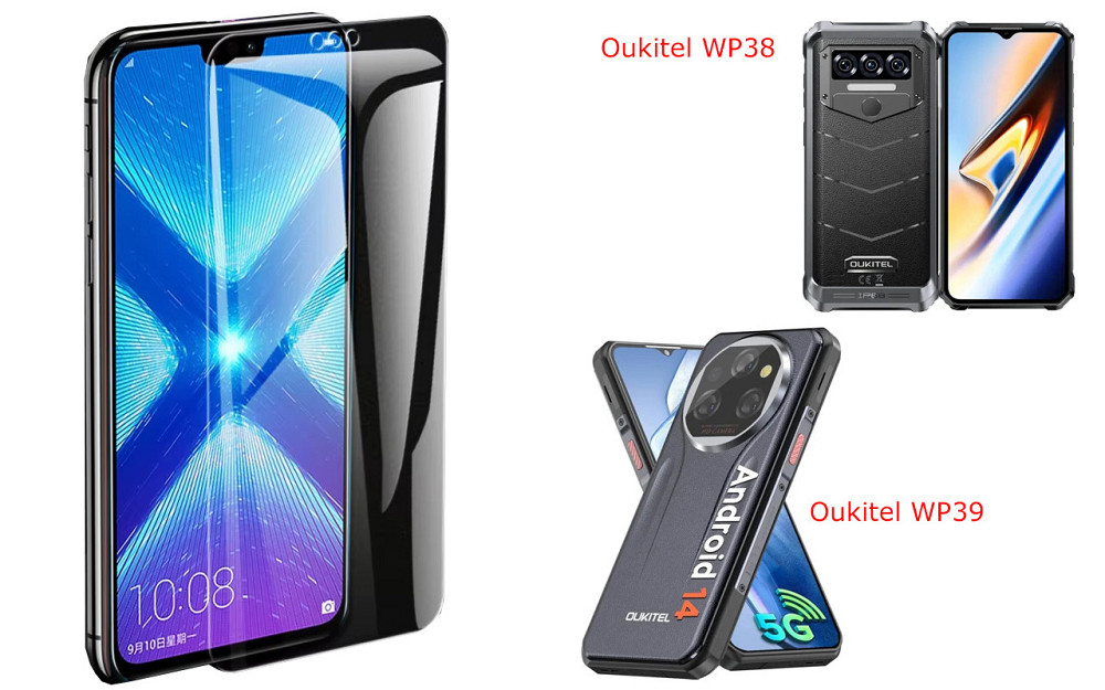 Захисне скло NeoGlass для Oukitel WP38, Oukitel WP39 – надпрозоре та стійке Київ - фото 2