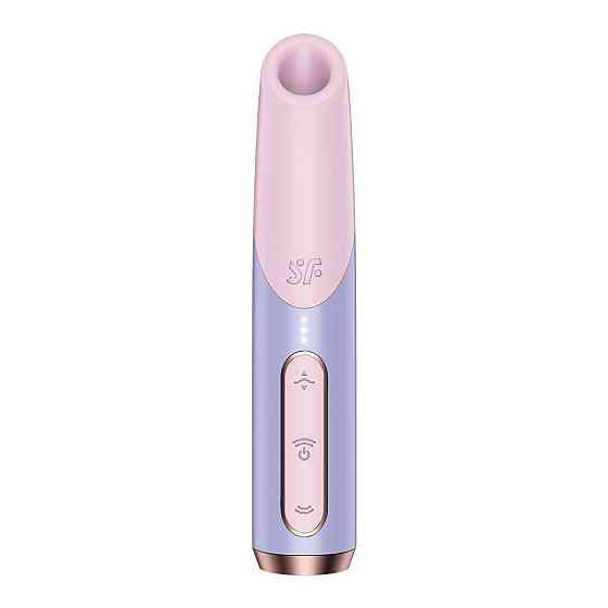 Вакуумний стимулятор Satisfyer Bold Kiss Violet, магнітна технологія 3D Air Pulse, 30 режимів роботи Sex Aura Київ