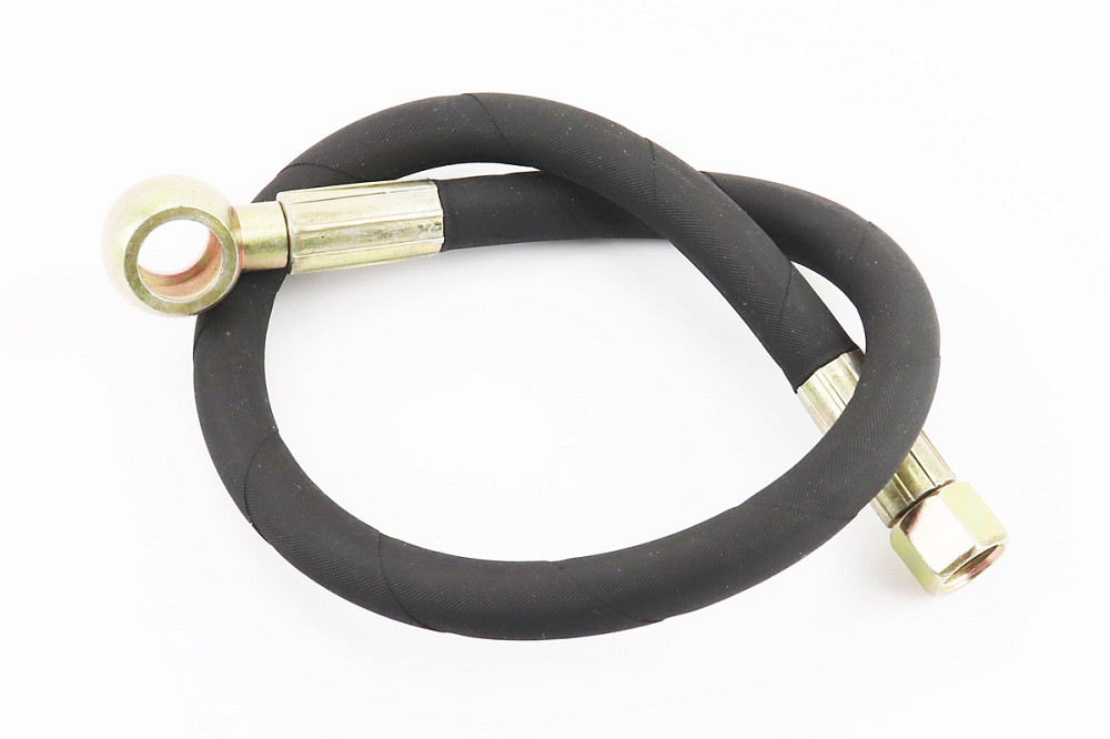 Шланг гідравлічний (L-66см, фітінг1 під болт D-18mm, фітінг2 прямий, гайка М16) Киев - изображение 1