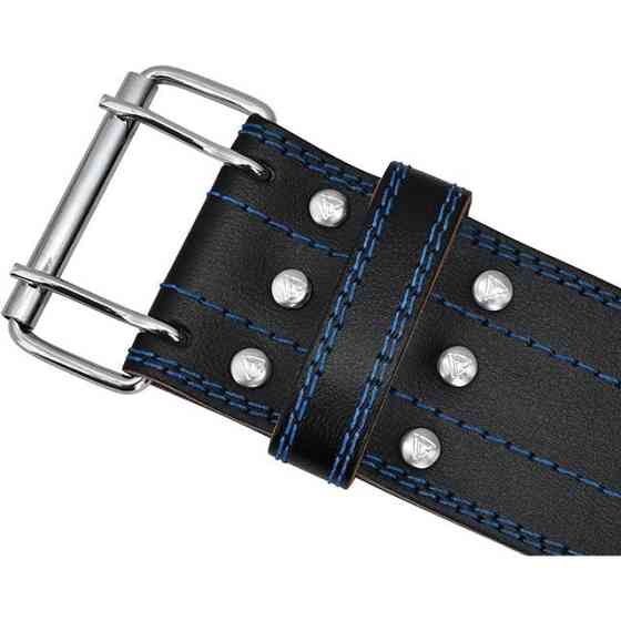 Пояс для пауерліфтингу RDX RD1 шкіряний Blue L Кам'янське