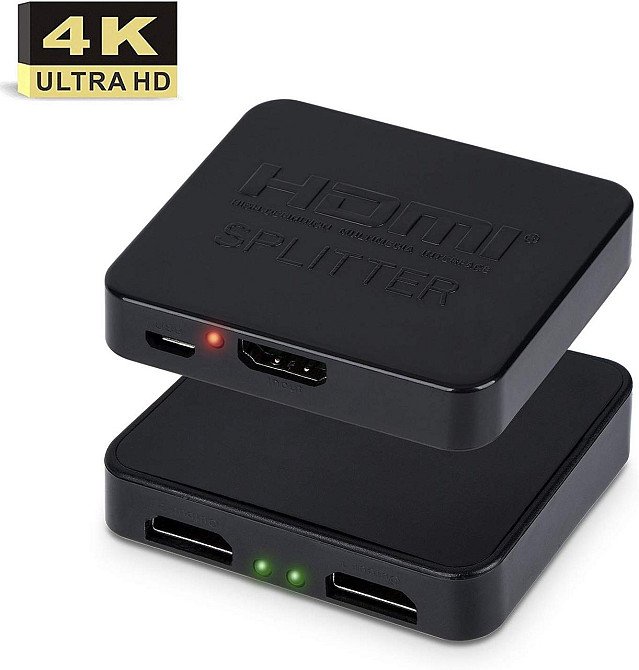 HDMI 1 на 2 порта сплиттер 1080P активный splitter 1x2 разветвитель HDMI Splitter USB ( WD1X2) Полтава - изображение 1