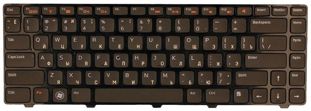 Клавиатура для ноутбука Dell XPS 15 (L502X) Black, (Black Frame) RU Вінниця - фото 2