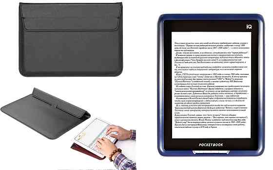 Чехол-конверт VitoCase для PocketBook IQ701, с функцией подставки для книги Черный Киев