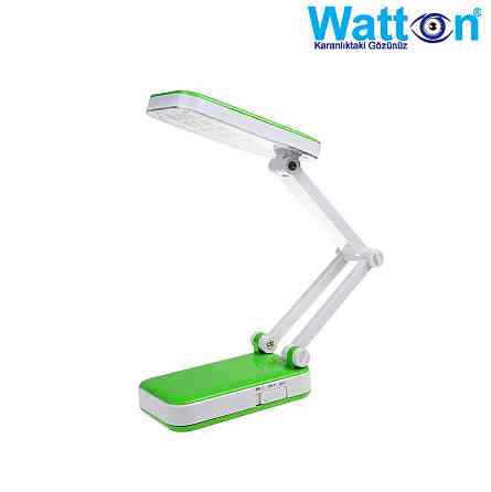 Акумуляторна настільна лампа Watton WT-006 світлодіодний світильник трансформер працює 10 годин Зелений Кам'янець-Подільський