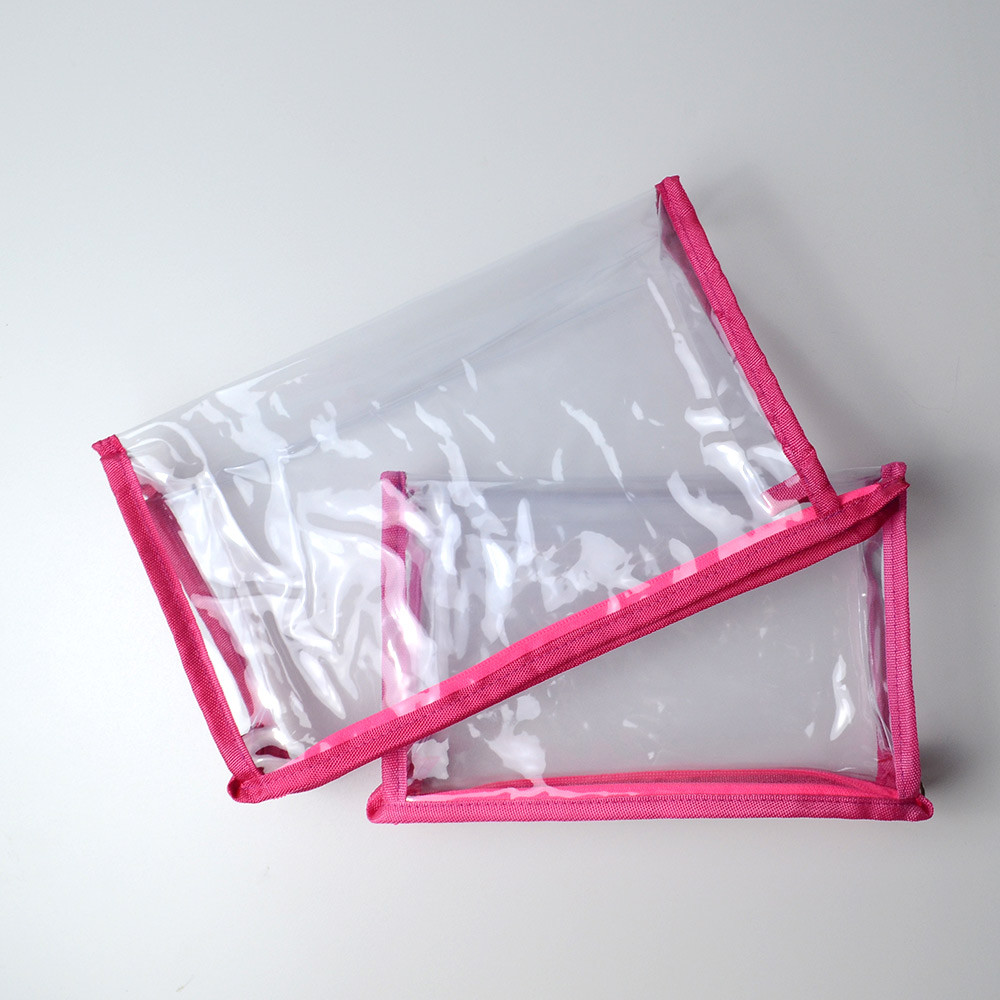 Набор силиконовых косметичек для путешествий 2шт (Розовый) Сумы - изображение 4