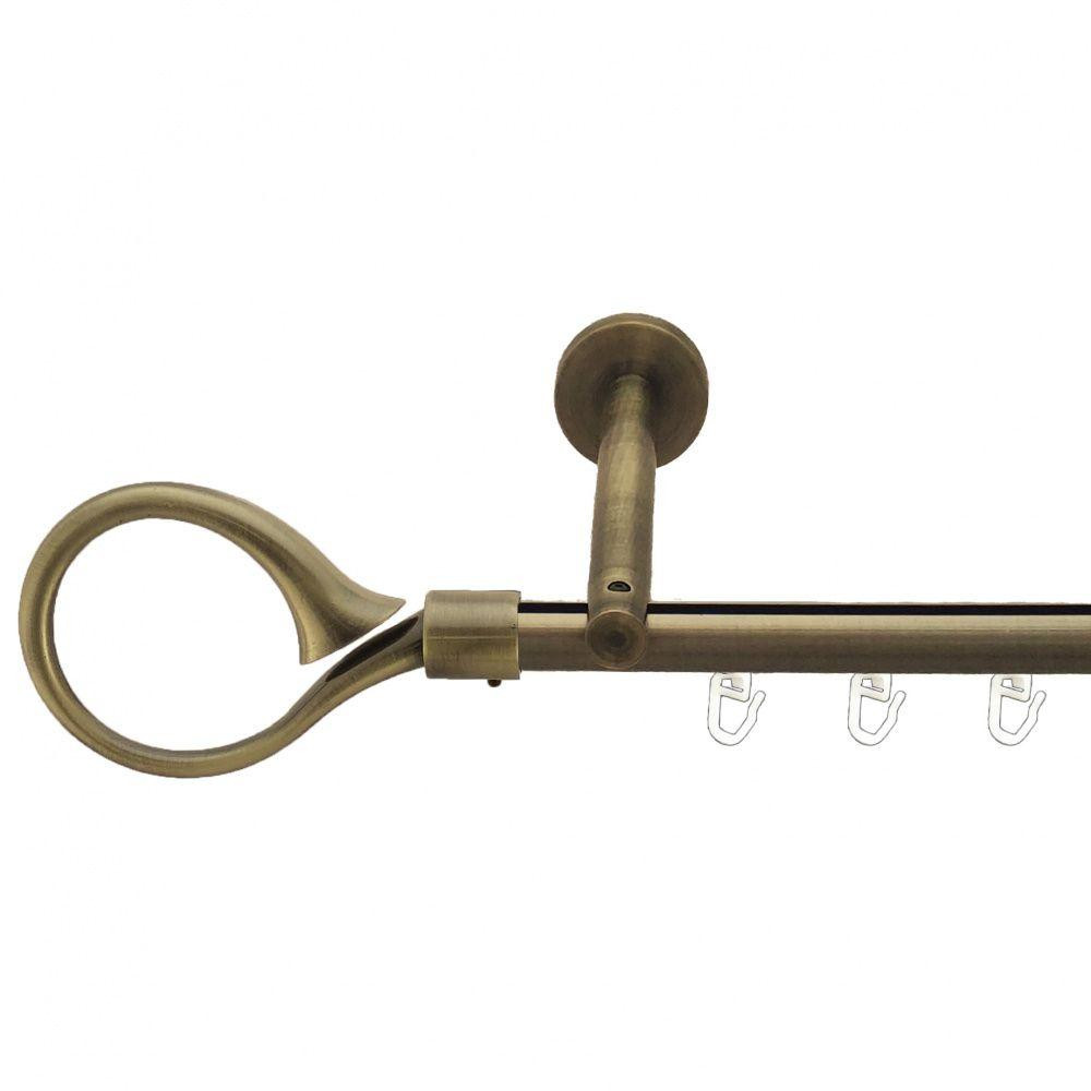 Карниз Orvit Скіпта металевий однорядний циліндр+профіль (16 см) профільна труба  Антик 19 мм 300 см (7218060) Львів - фото 1