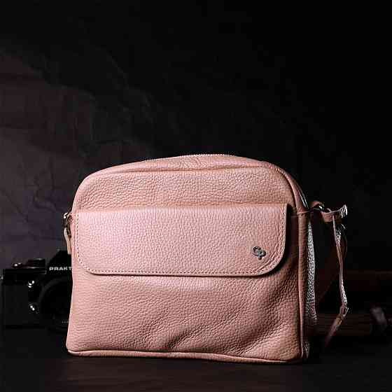 Красива сумка жіноча крос-боді з натуральної шкіри (GRANDE PELLE) Київ