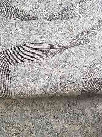 Шпалери метрові вінілові на флізеліні Sintra Vila абстракція зигзаги смуги коричневі золотисті 532553 Київ