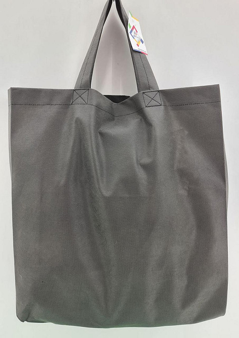 Сумка зі складаним боком графіт (спанбонд) 35х45 см (1 шт.) Харків - фото 4