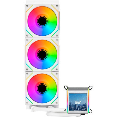 Система рідинного охолодження Lian Li Galahad II LCD SL-INF, 360 White (G89.GA2ALCD36INW.00) Вінниця - фото 2