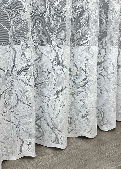 Тюль жакард "Преміум" колір білий 1783т Київ - фото 5