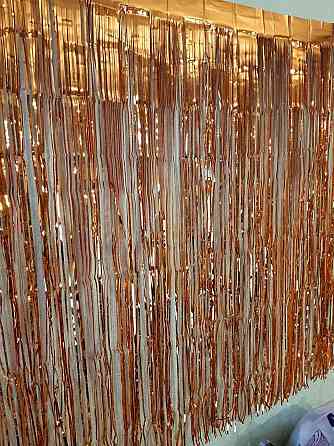 Дождик для фотозоны 1 м на 1 м оранжевый Киев