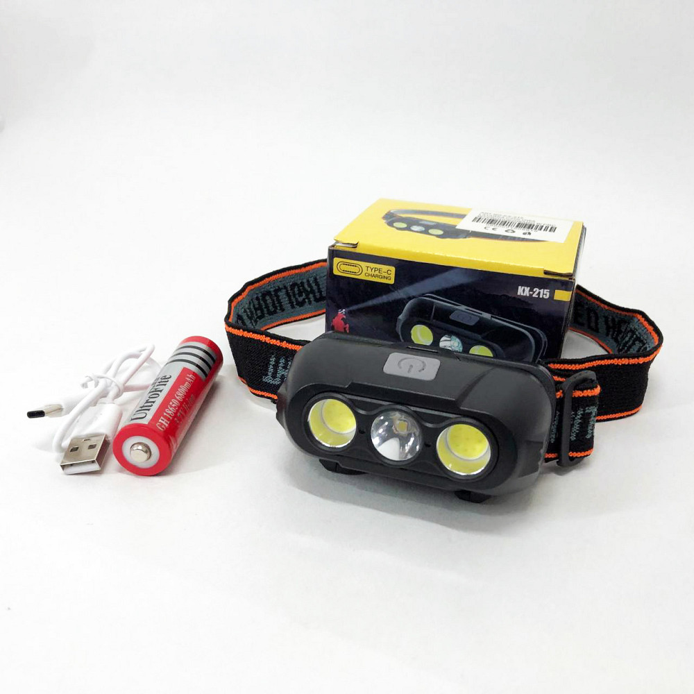 Легкий фонарик на голову, Фонарь с фиксацией на голове, Головной фонарик бытовой налобный QI-60 Львов - изображение 4