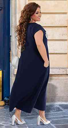 Красивое летнее платье с макраме большого размера (50) Киев