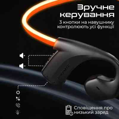 Наушники Promate RippleGlow Black (rippleglow.black) Винница