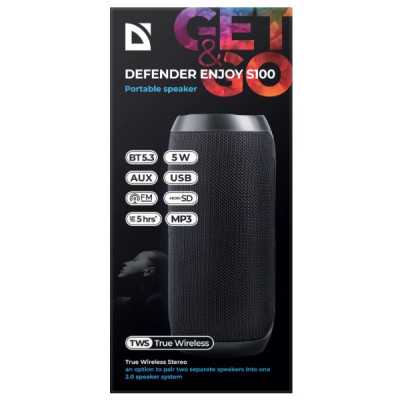 Акустична система Defender Enjoy S100 Bluetooth Black (65101) Вінниця - фото 3
