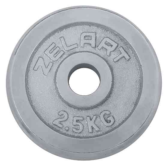 Блин (диск) хромированный 2.5 кг d-30мм Zelart-7786-2_5 Киев