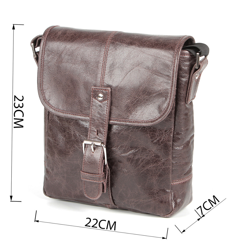 Сумка SHVIGEL 00855 из натуральной кожи Коричневая Киев - изображение 3