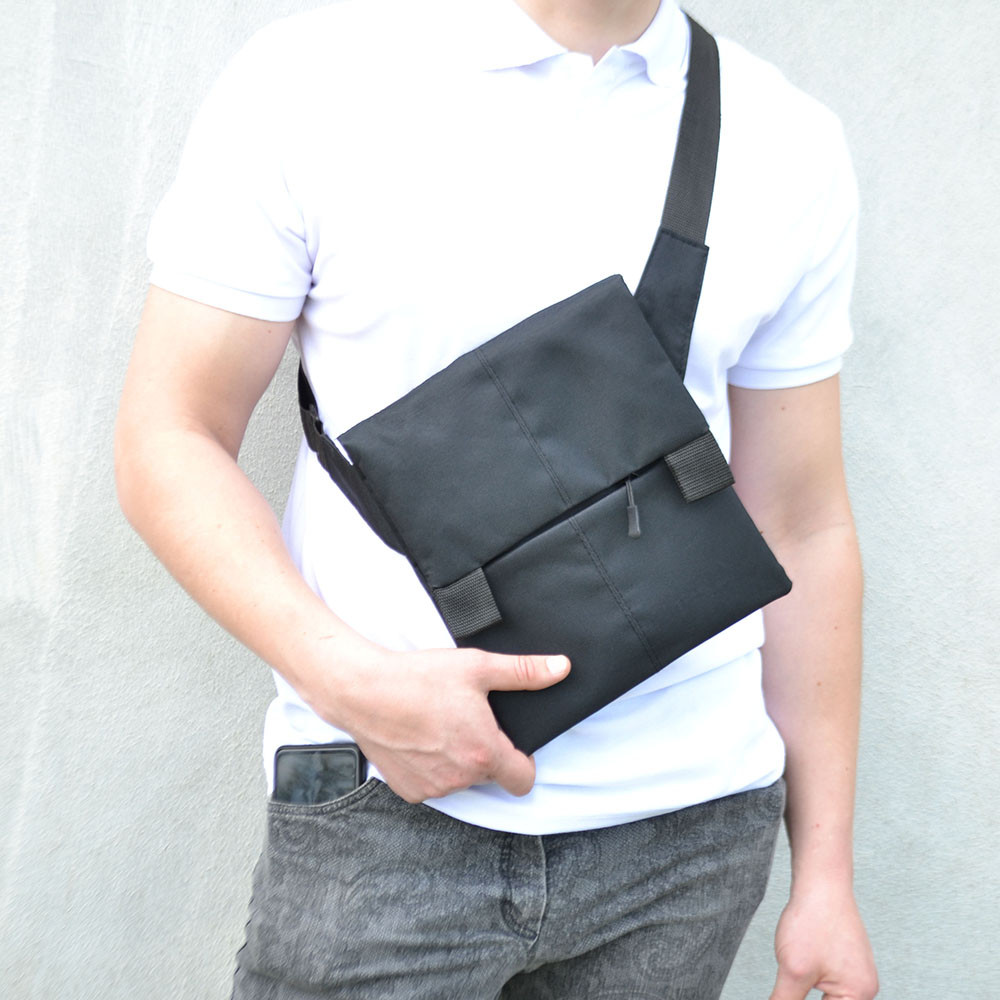 Поштова сумка месенджер, Вулична сумка через плече Чоловіча стьобана Сумки для документів YI-76 Львів - фото 5
