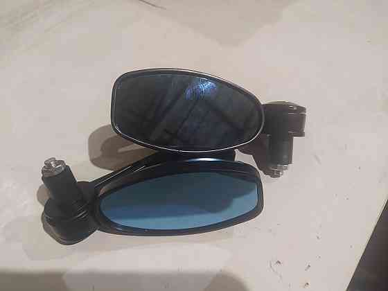 Зеркала в руль мотоцикла (металл D-130mm, внутр d- в руль 17mm) Мукачево