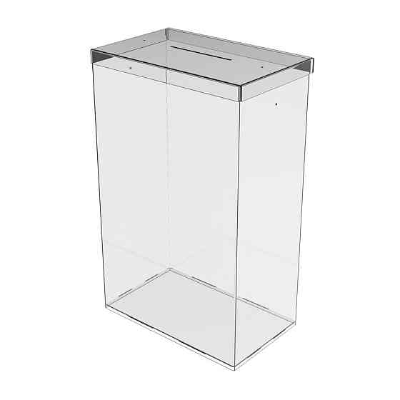 Ящик EKOSTAR без замка для сбора денег 400x150x250 мм. Объем 15 литров Киев