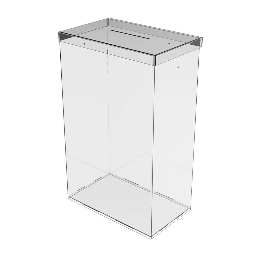 Ящик EKOSTAR без замка для сбора денег 400x150x250 мм. Объем 15 литров Киев - изображение 2