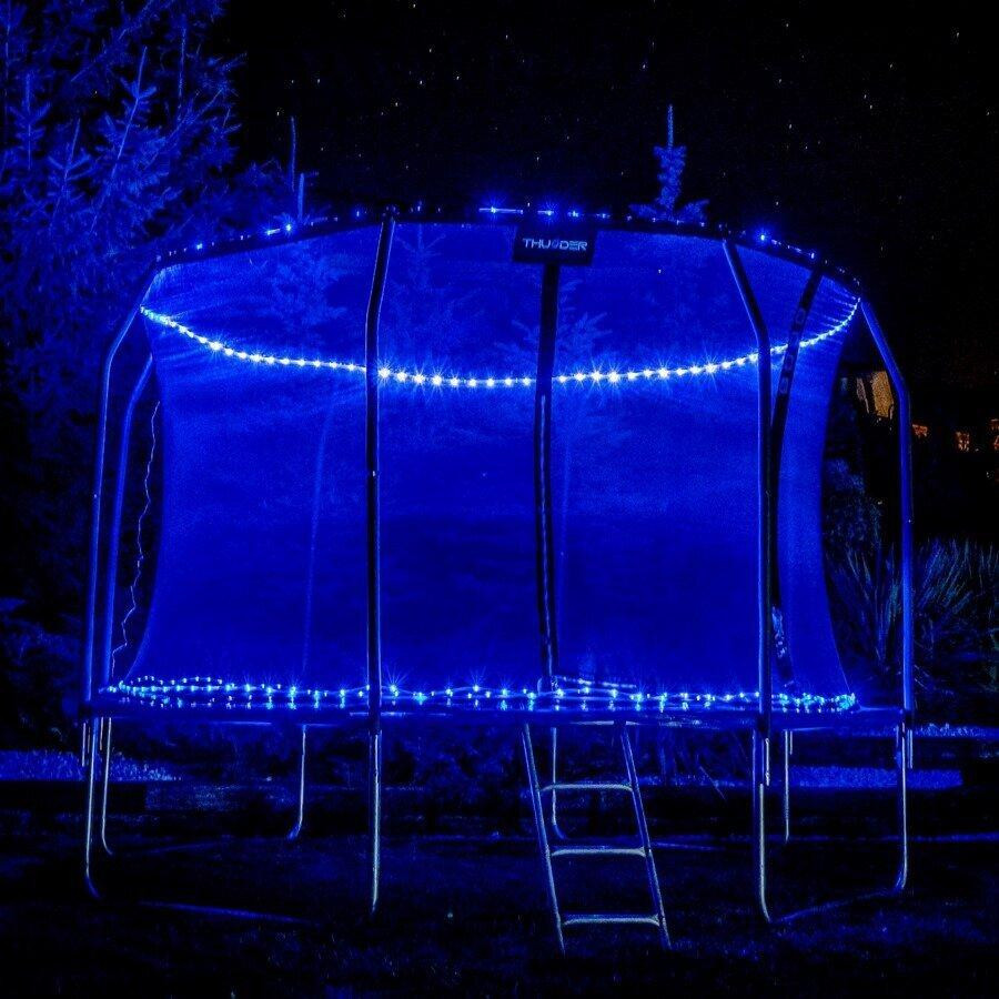 Батут THUNDER INSIDE ELITE з внутрішньою сіткою 10 футів 312 см чорно-блакитний Київ - фото 2