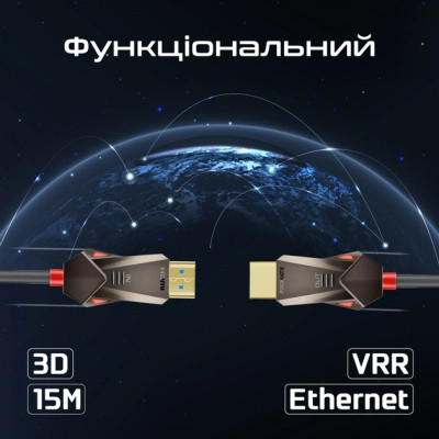 Кабель мультимедийный HDMI to HDMI 15.0m v.2.0 prolink4k60-15m Promate (prolink4k60-15m) Винница - изображение 6