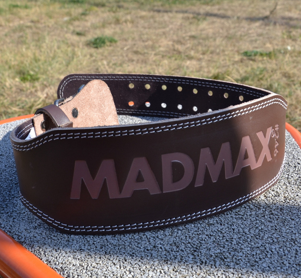 Пояс для важкої атлетики MadMax MFB-246 Full leather шкіряний Chocolate brown XXL Кам'янське - фото 5