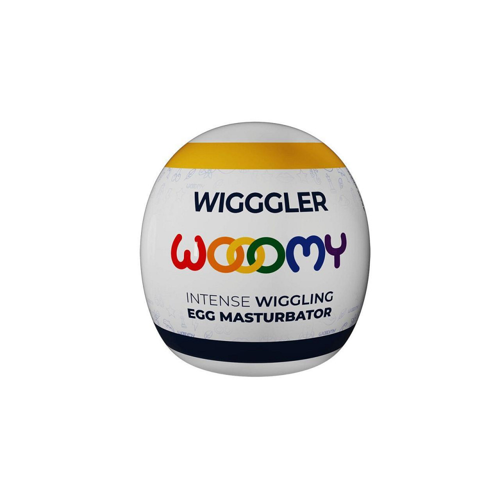 Мастурбатор-яйцо Wooomy Wigggler Mini Masturbator, очень нежный, пробник лубриканта Amorean 1 мл Sex Aura Киев - изображение 6