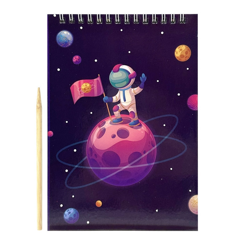 Скретчбук "Космос" 20-8807-WH-2 на спіралі, 10 аркушів, 14х20 см Вінниця - фото 1