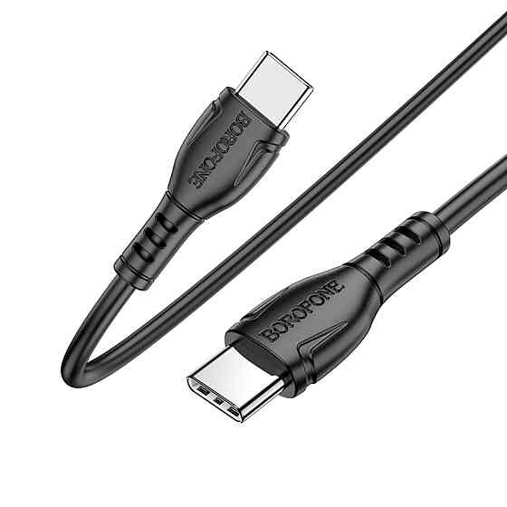 Кабель BOROFONE BX51 Triumph 60W charging data cable Type-C to Type-C Black Київ