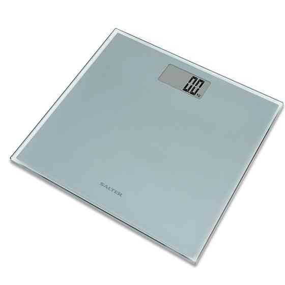 Електронні цифрові підлогові ваги Salter 9028 SV3R09 Razor Ultra Slim 180 кг Silver (Загартоване скло 8 мм) Київ