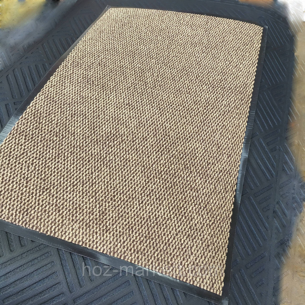 Коврик 120 х 88 см влаговпитывающий с ворсом в прихожую бежевый Харьков - изображение 7