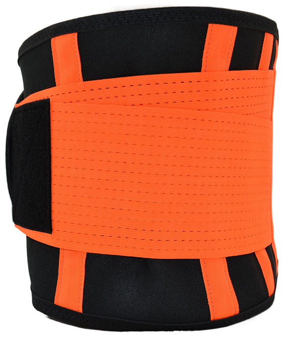 Пояс компресійний MadMax MFA-277 Slimming belt Black/neon orange M Луцк - изображение 4