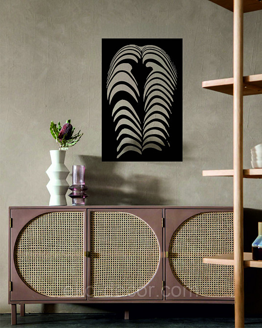 Декоративное настенное Панно «Женское Тело», Декор на стену 90*59 см, Черный Киев - изображение 10