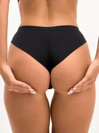 Комплект белья: бюстгальтер push-up и бразилианы Balaloum 9365 Черный Киев