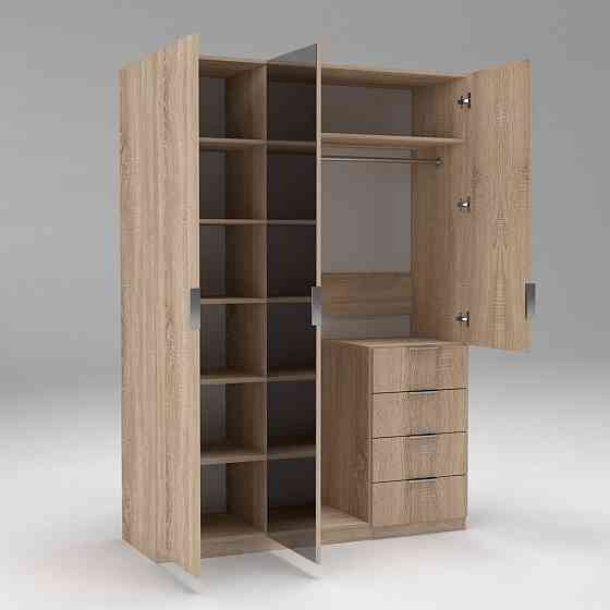 Шафа Крістал 2, Дуб Сонома, 1500х520х2100 Львів